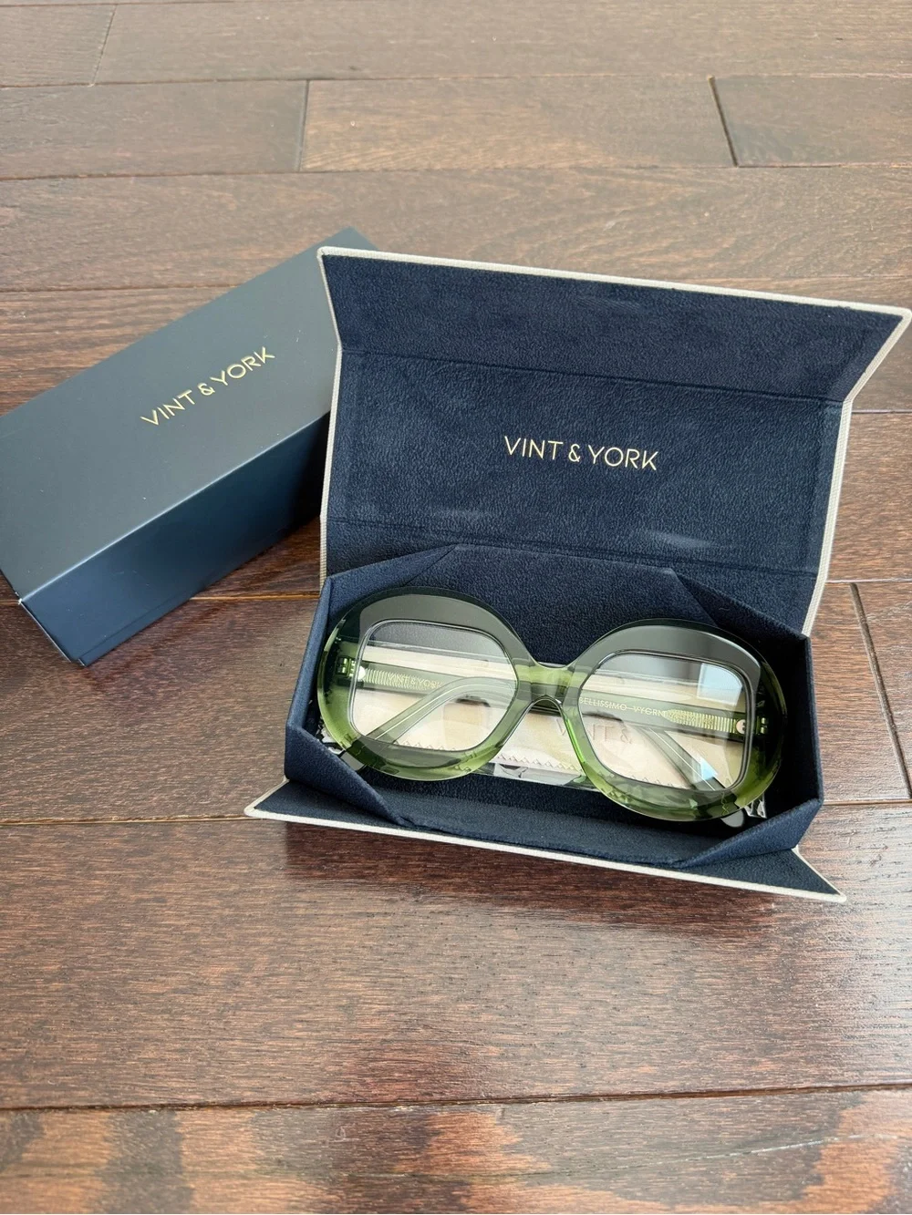 Vint & York Bellissimo Oversized Round Eyewear Glasses - Made in Italy